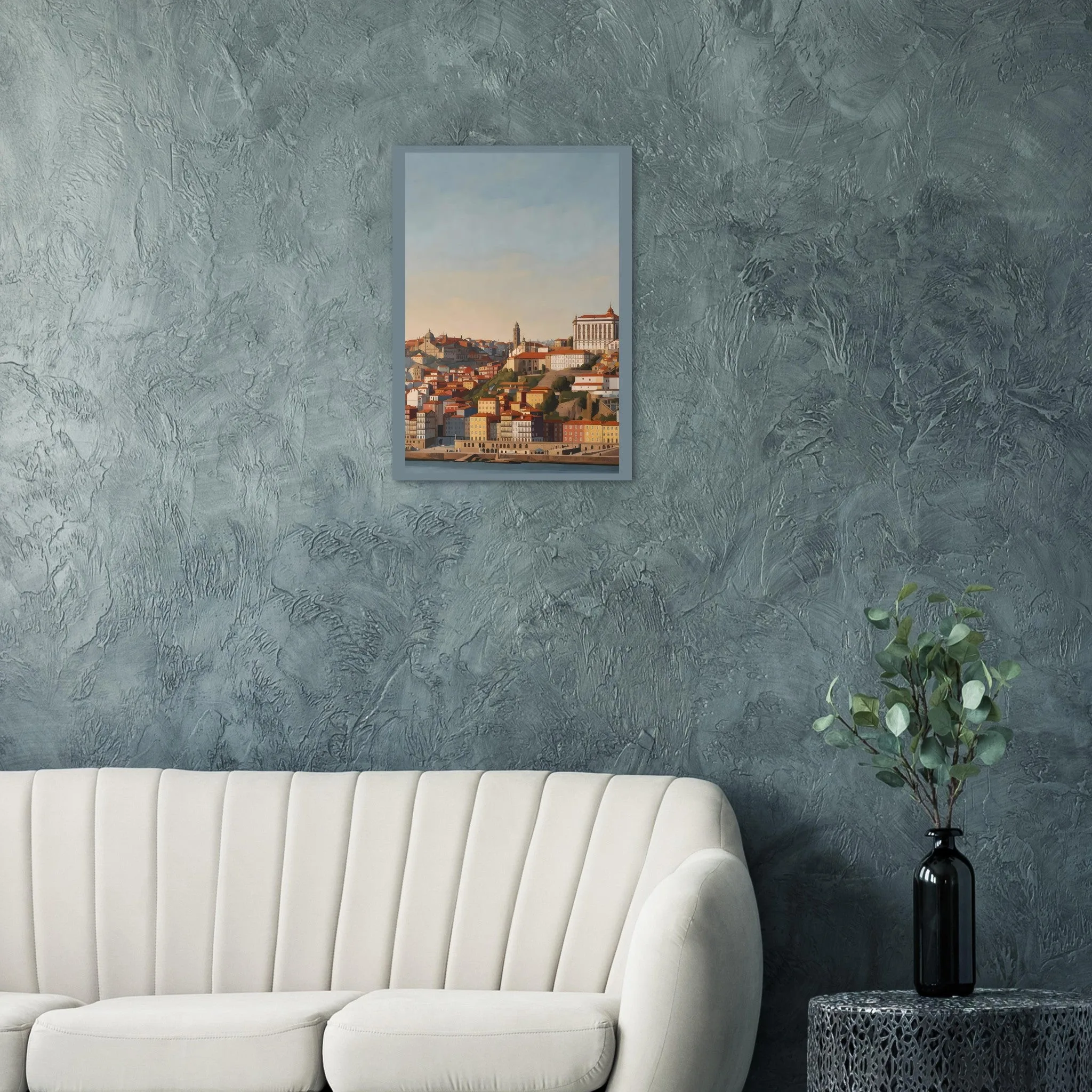 Vintage travel poster poster of Porto — warm minimalist design, from €19