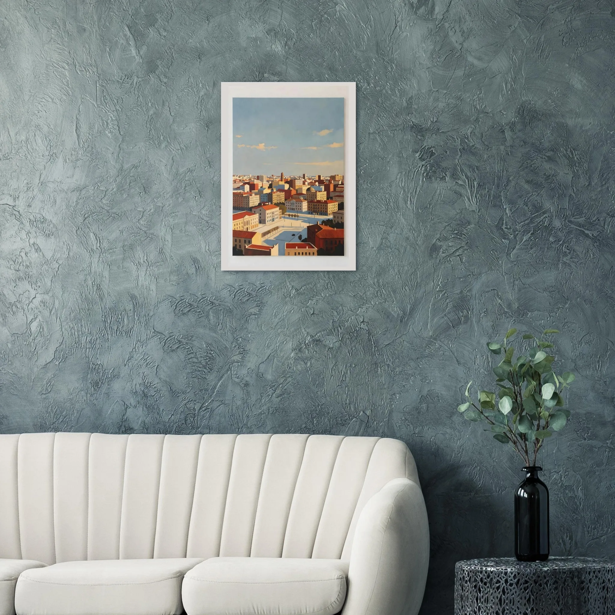 Vintage travel poster poster of Leganés — warm minimalist design, from €19