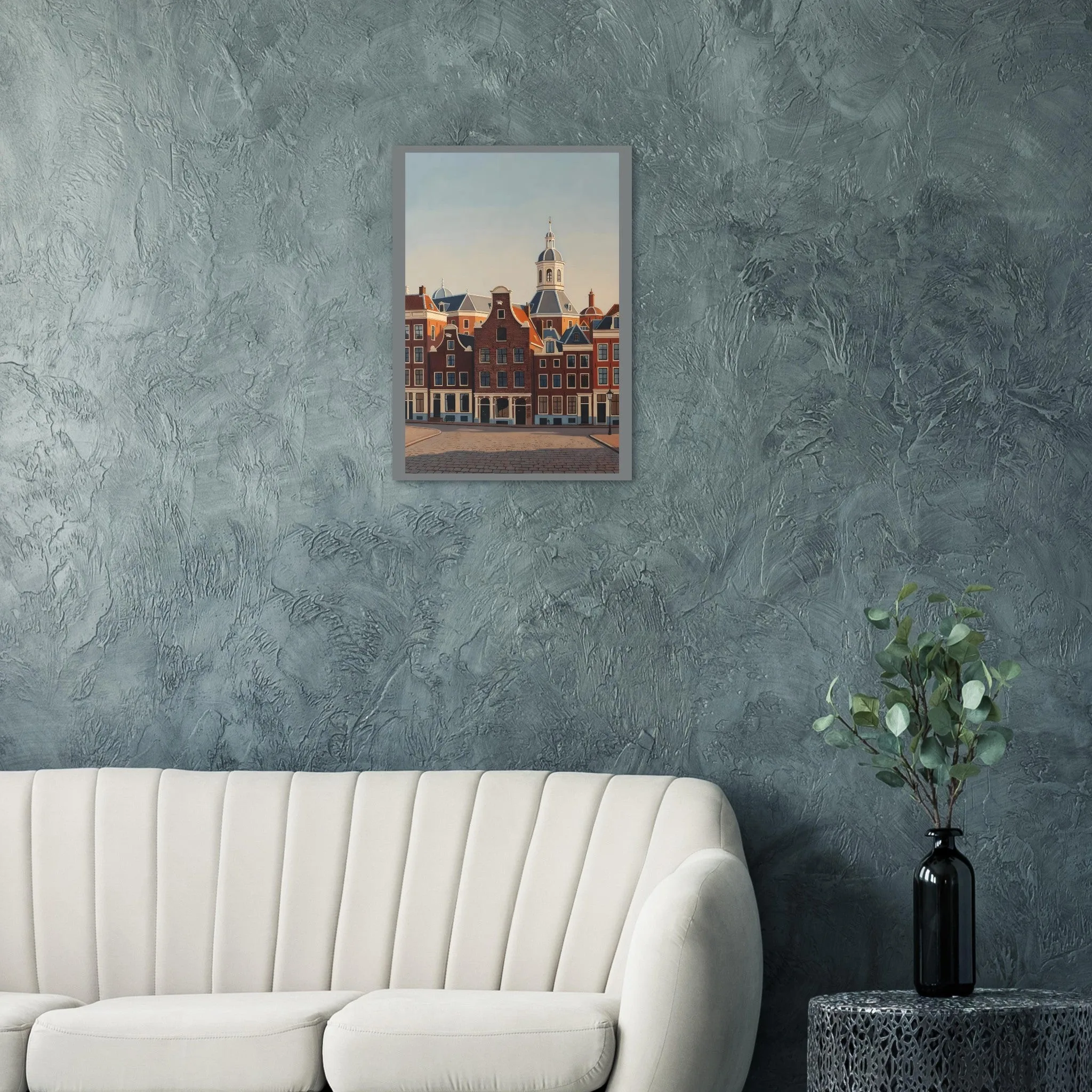 Vintage travel poster poster of Schiedam — warm minimalist design, from €19