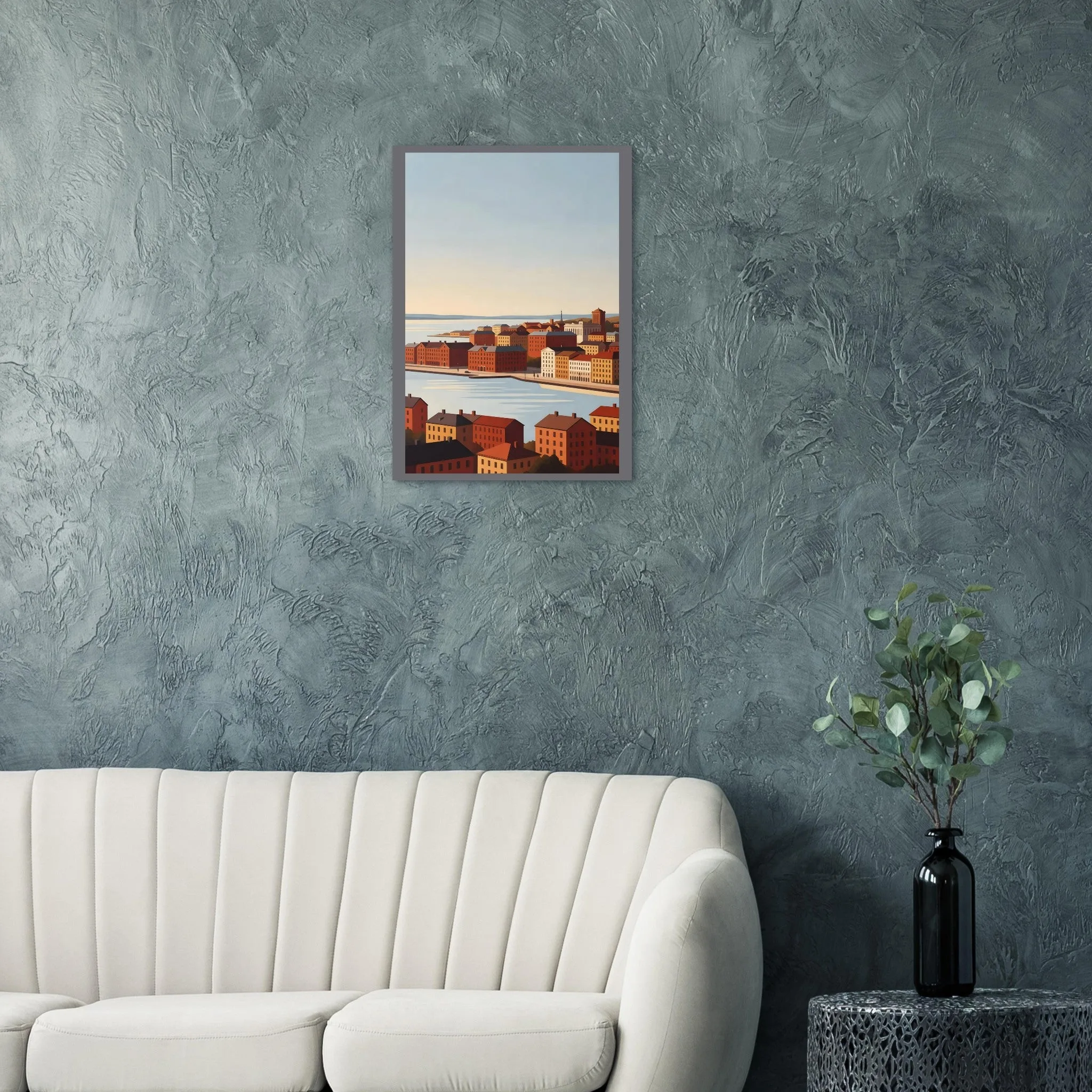 Vintage travel poster poster of Luleå — warm minimalist design, from €19