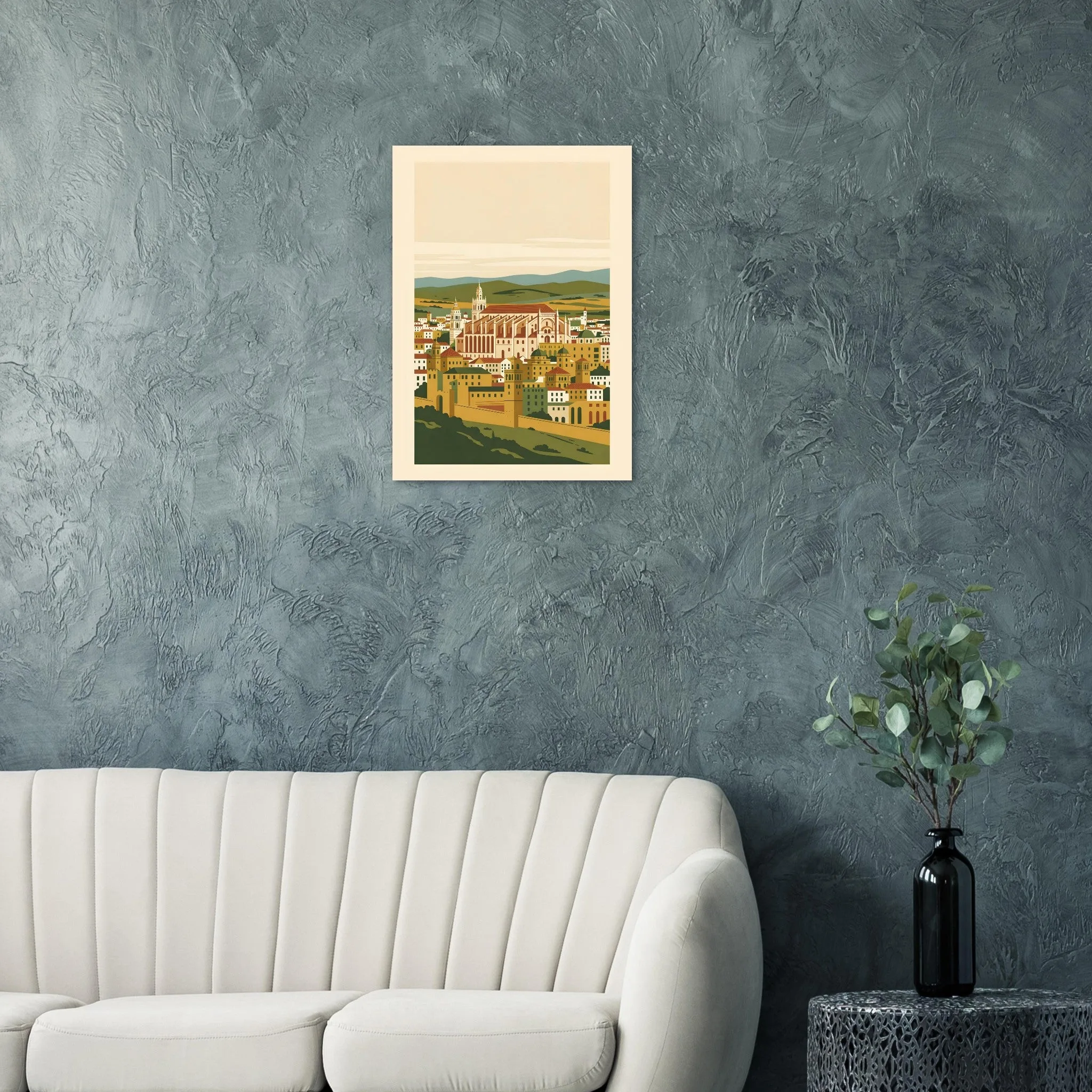 Mid-century modern-Poster von Córdoba — warmes minimalistisches Motiv, ab 19 €