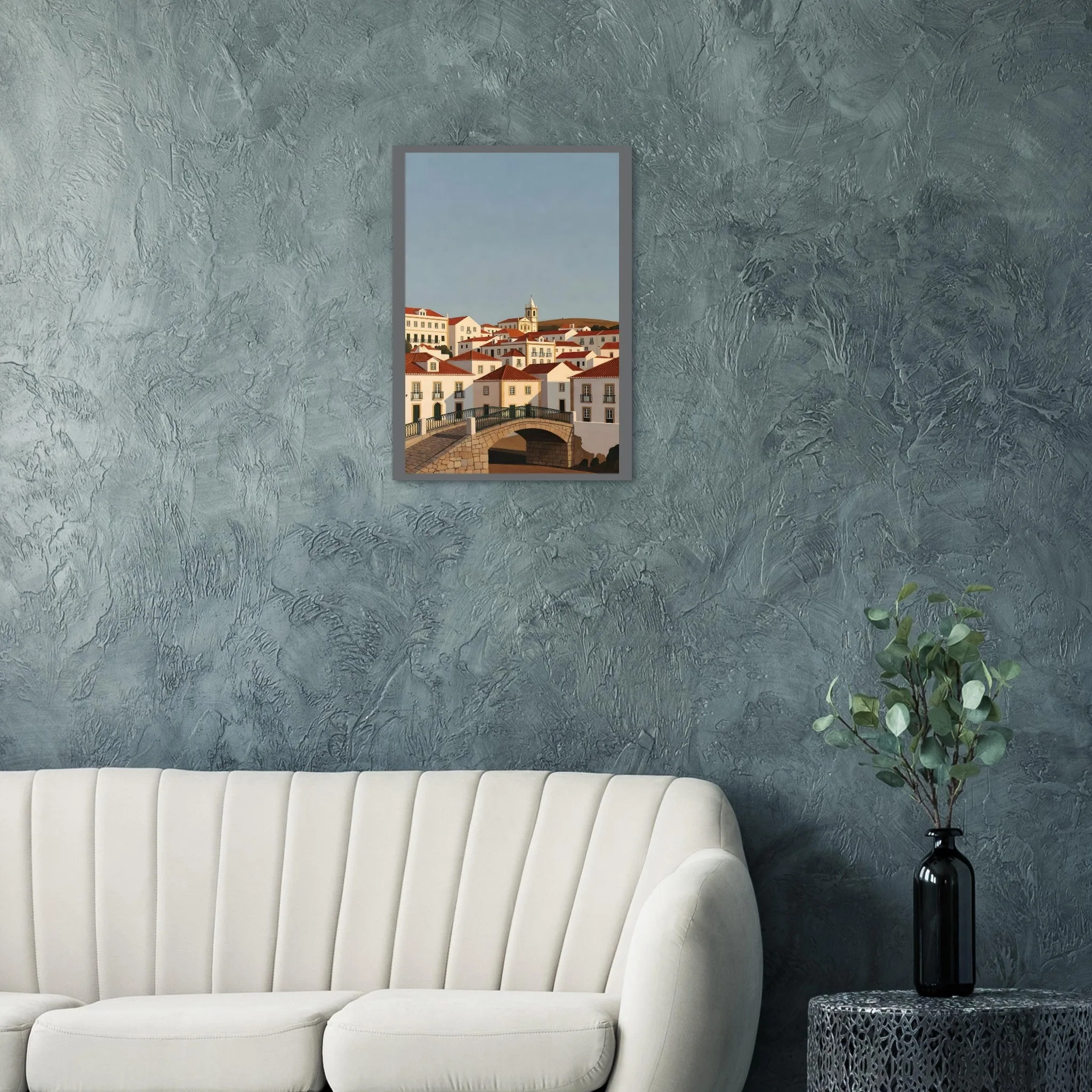 Vintage travel poster poster of Tavira — warm minimalist design, from €19