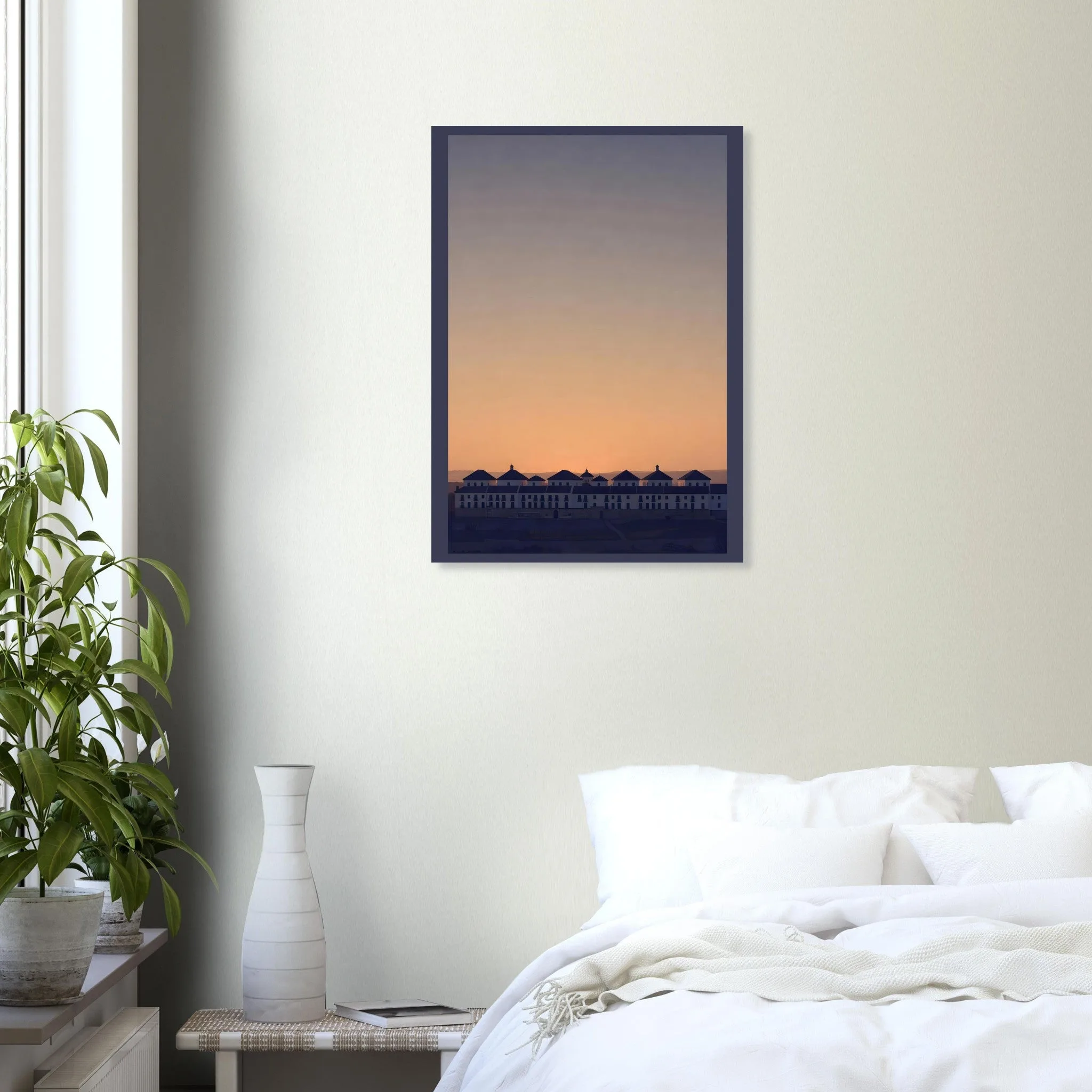 Silhouette skyline-Poster von Córdoba — warmes minimalistisches Motiv, ab 19 €