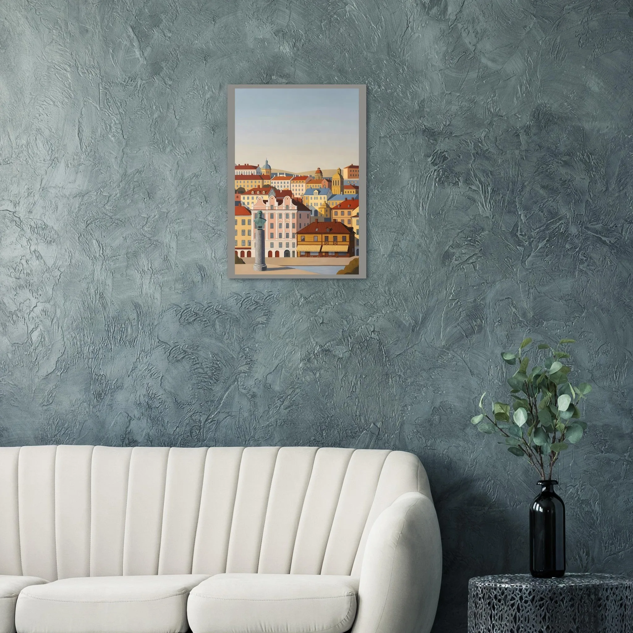Vintage travel poster poster of Alingsås — warm minimalist design, from €19
