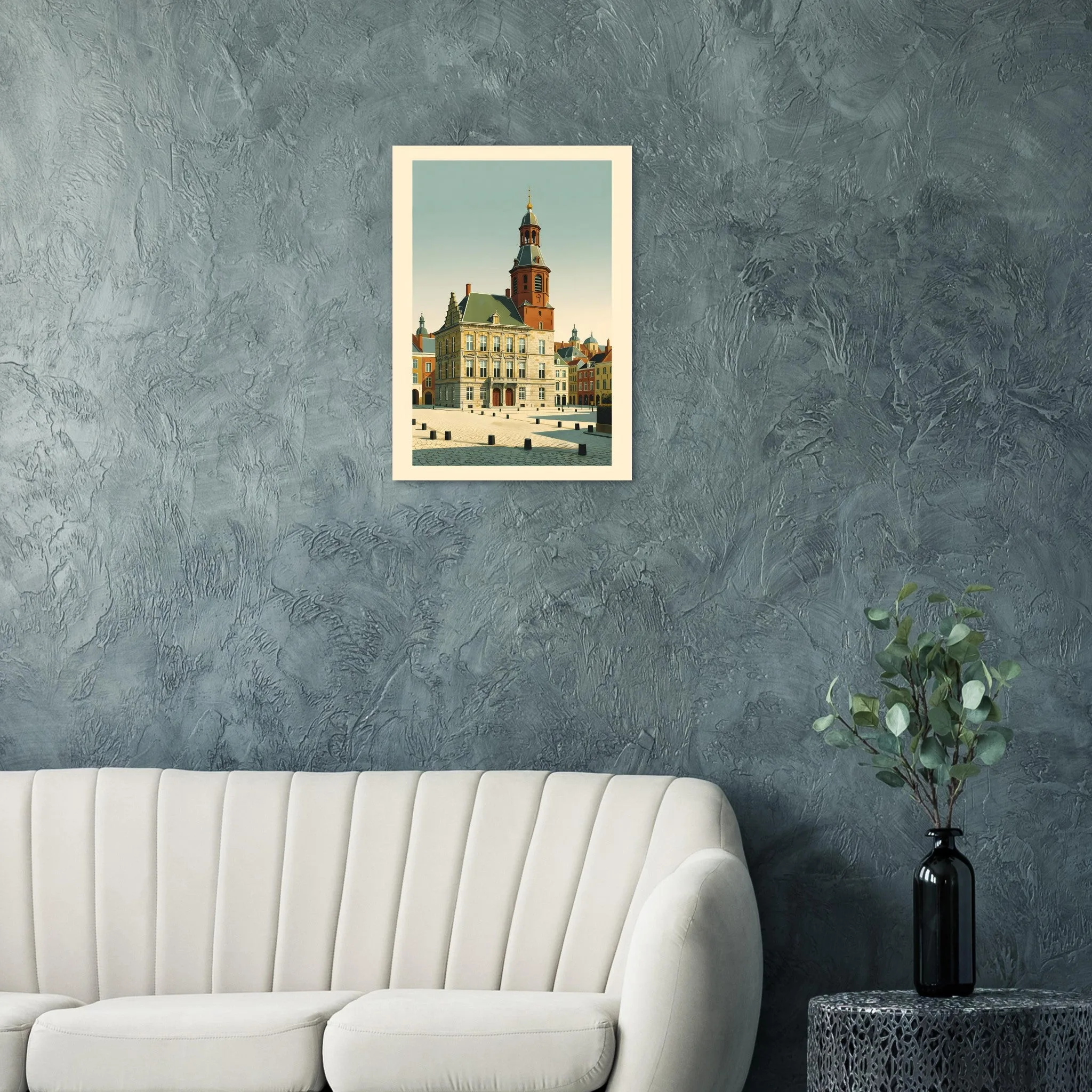 Mid-century modern-Poster von Roermond — warmes minimalistisches Motiv, ab 19 €