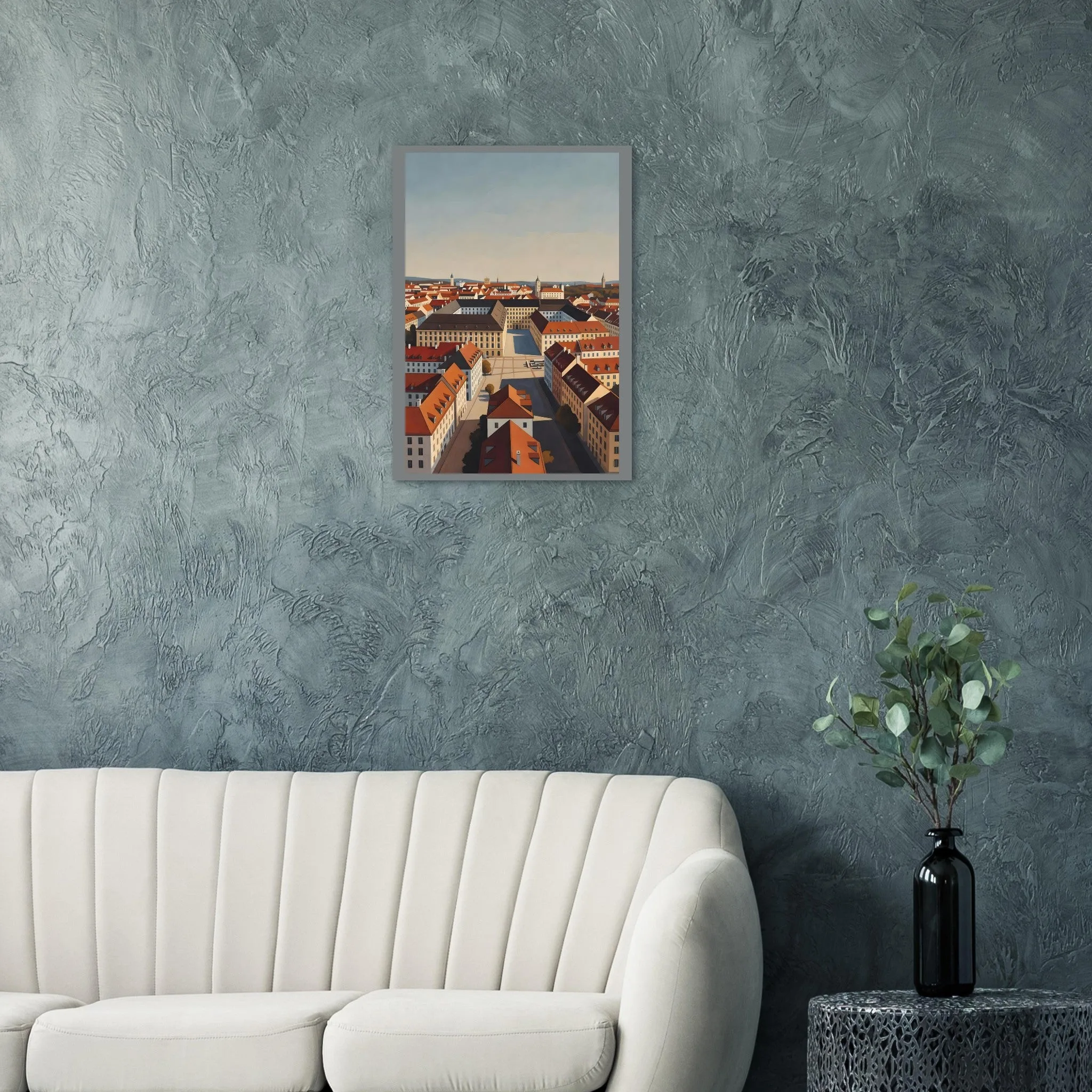 Vintage travel poster poster of Eisenstadt — warm minimalist design, from €19