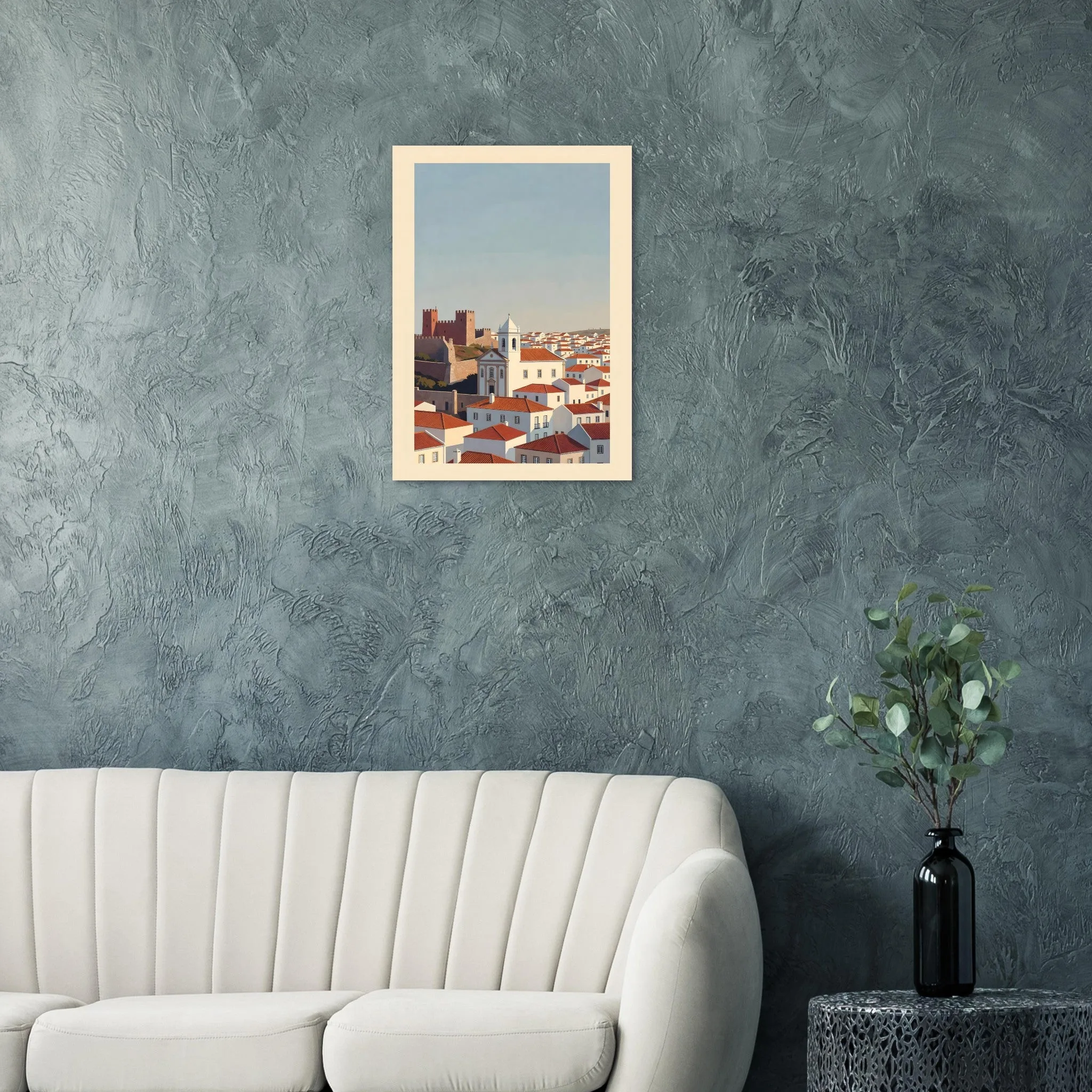 Vintage travel poster poster of Sines — warm minimalist design, from €19
