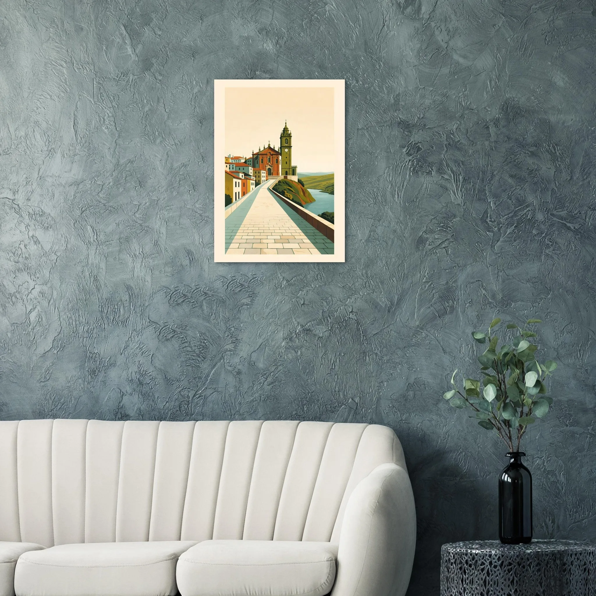 Mid-century modern-Poster von Mirandela — warmes minimalistisches Motiv, ab 19 €