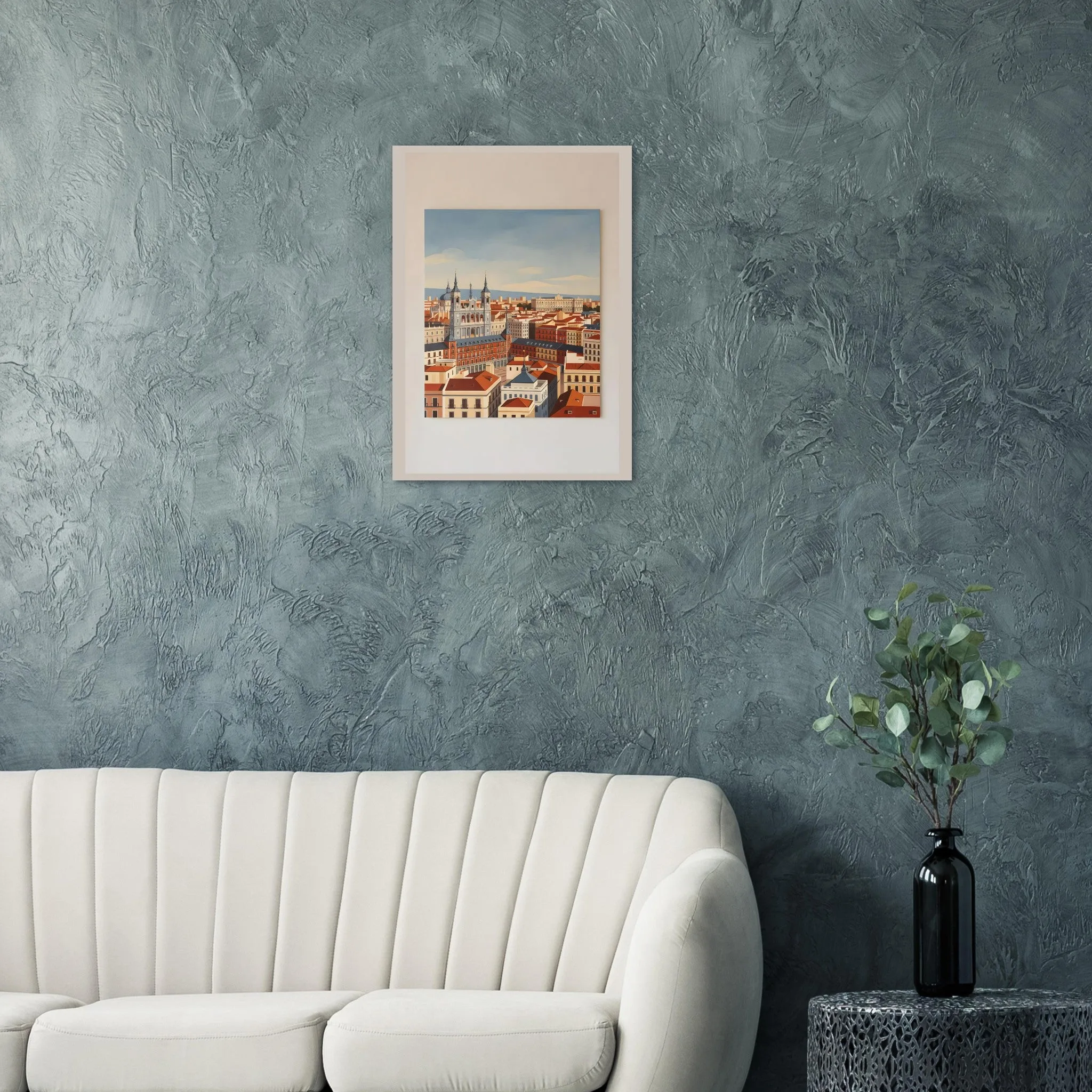 Vintage travel poster poster of Madrid — warm minimalist design, from €19