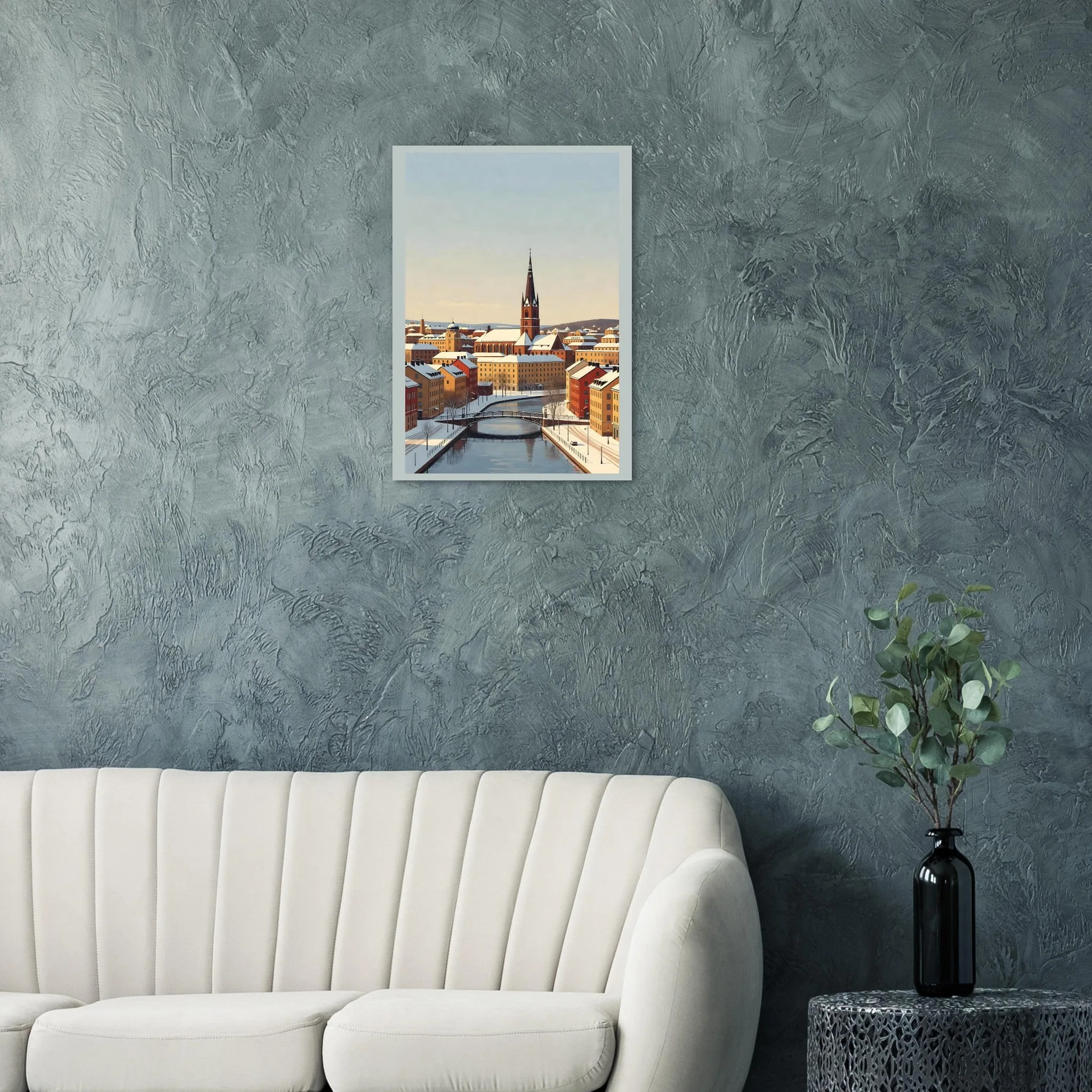 Vintage travel poster poster of Borås — warm minimalist design, from €19