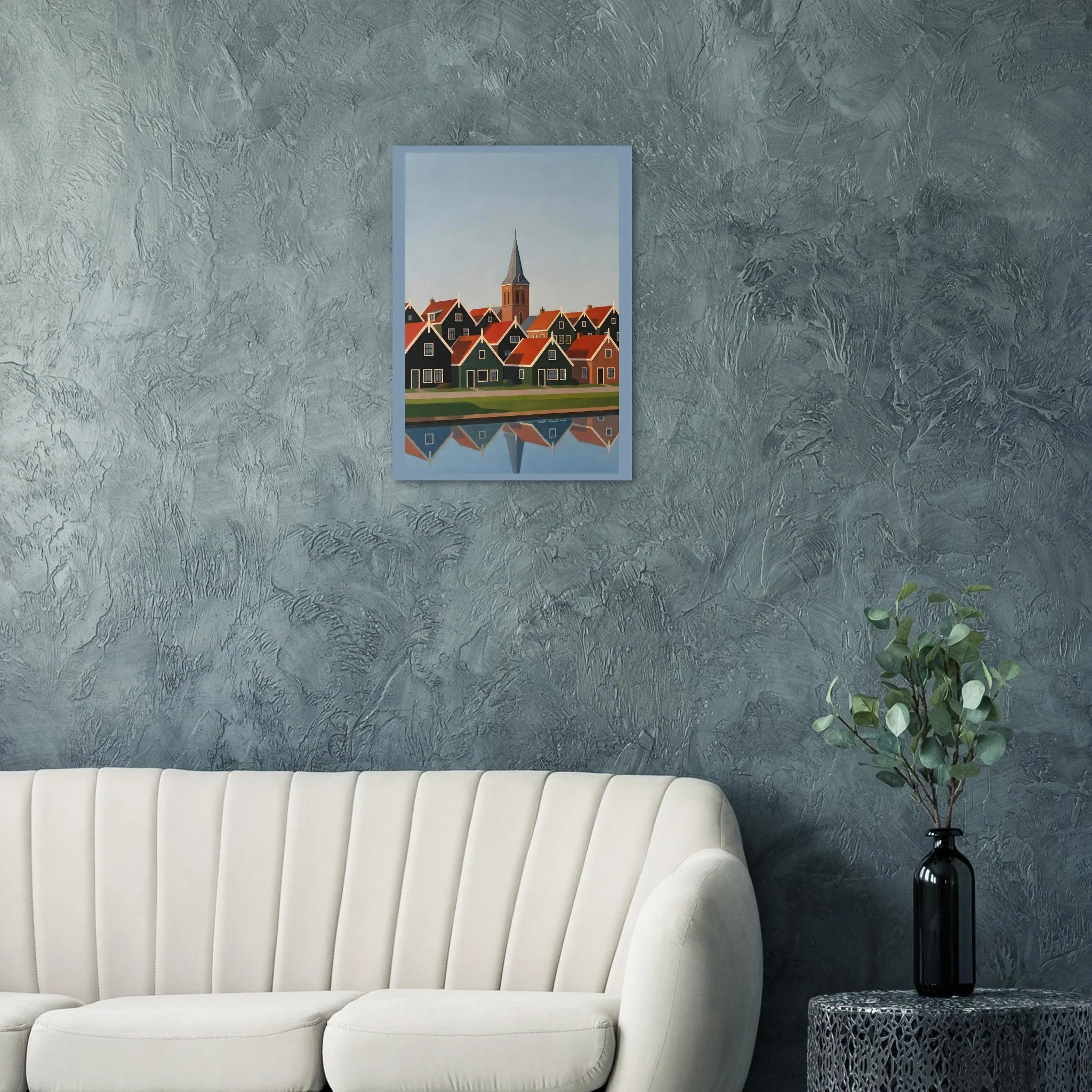 Vintage travel poster poster of Marken — warm minimalist design, from €19