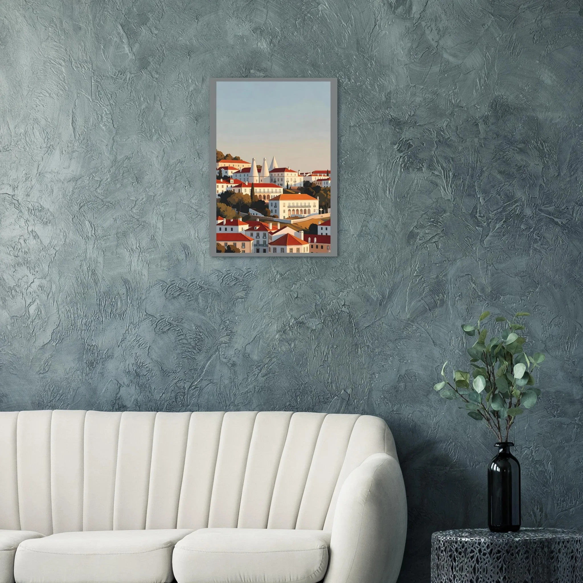 Vintage travel poster poster of Sintra — warm minimalist design, from €19