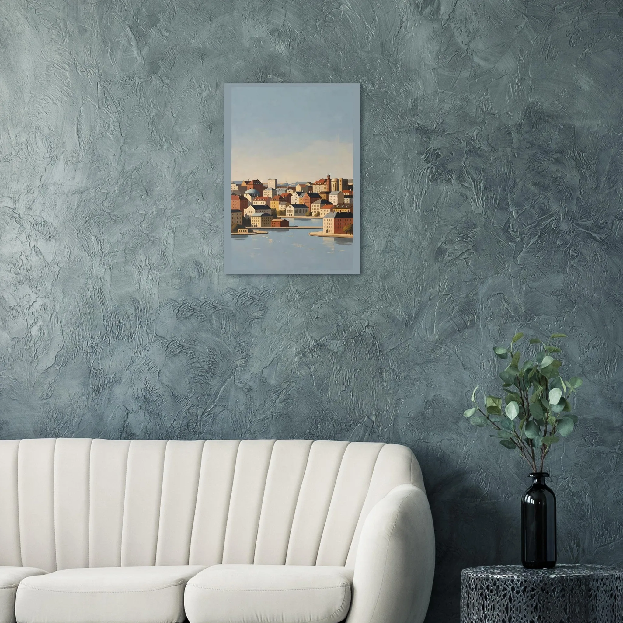 Vintage travel poster poster of København — warm minimalist design, from €19