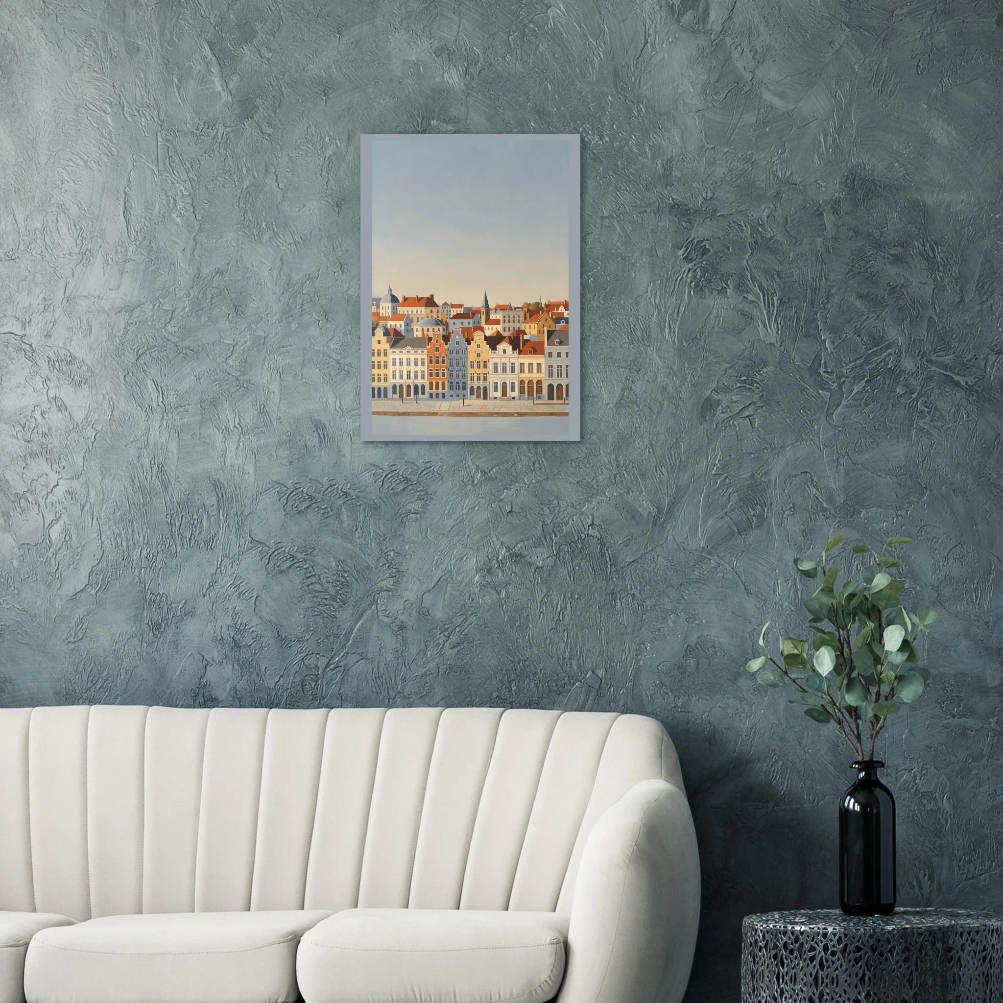 Vintage travel poster poster of Anvers — warm minimalist design, from €19